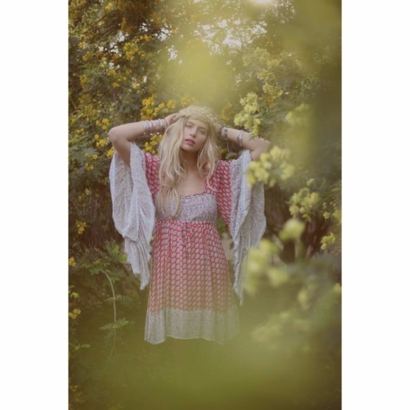 Free People Heart of Gold Caftan Boho dress - Picture 11 of 11